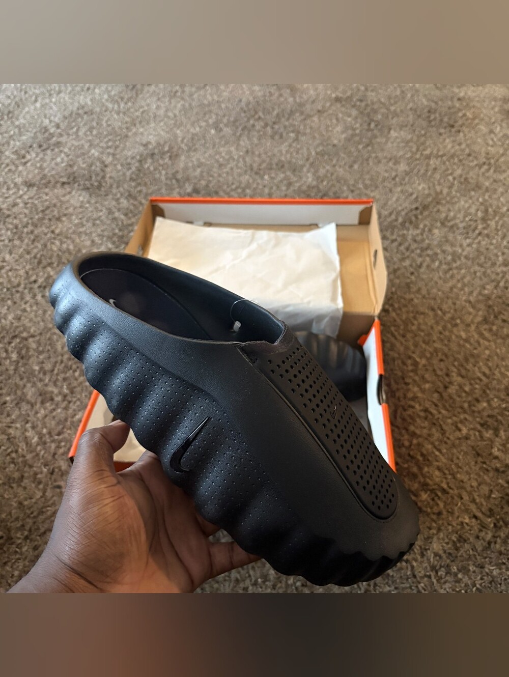 Nike Mind 001 Slides Triple Black HQ4307-005
